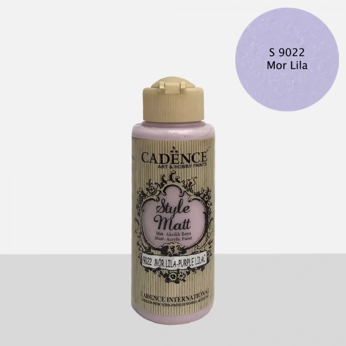 STYLE MAT AKRİLİK BOYA S-9022 MOR LİLA 120ML