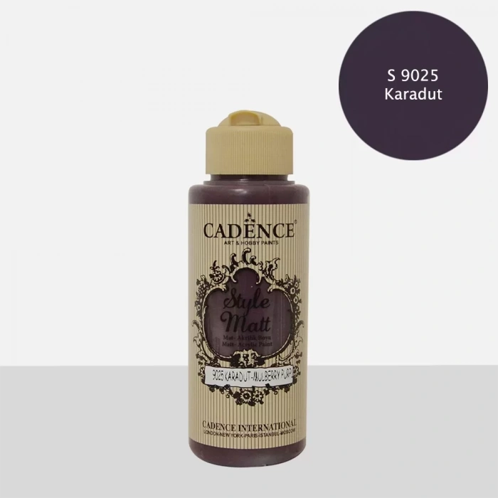STYLE MAT AKRİLİK BOYA S-9025 KARADUT 120ML