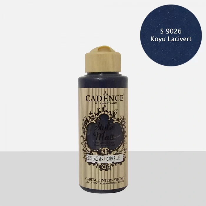 STYLE MAT AKRİLİK BOYA S-9026 LACİVERT 120ML