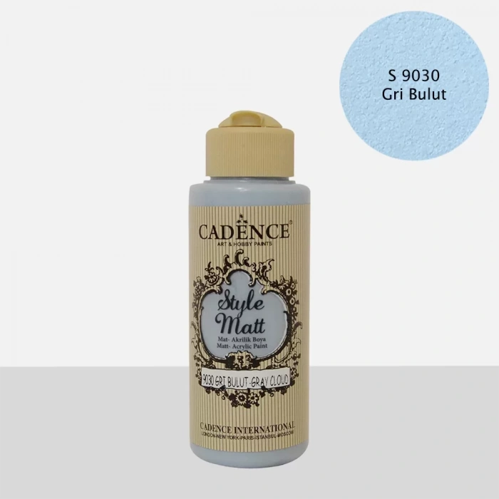 STYLE MAT AKRİLİK BOYA S-9030 GRİ BULUT 120ML