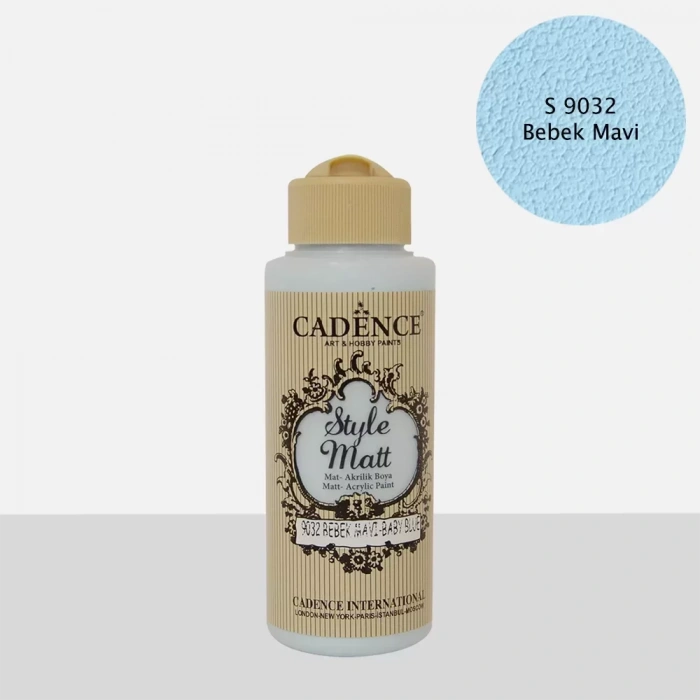 STYLE MAT AKRİLİK BOYA S-9032 BEBEK MAVİ 120ML