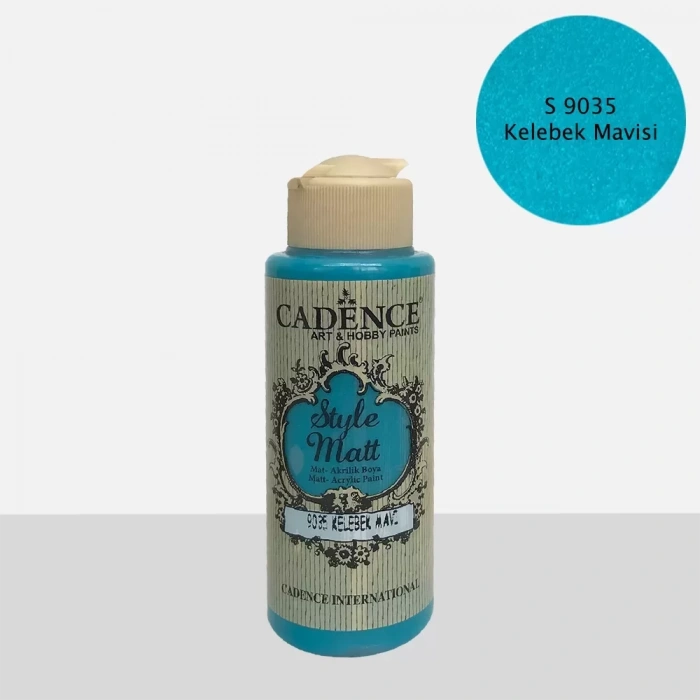 STYLE MAT AKRİLİK BOYA S-9035 KELEBEK MAVİ 120ML