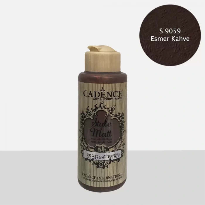 STYLE MAT AKRİLİK BOYA S-9059 ESMER KAHVE 120ML