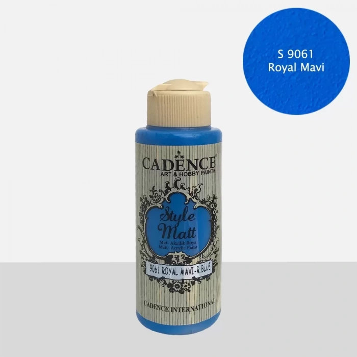 STYLE MAT AKRİLİK BOYA S-9061 ROYAL MAVİ 120ML