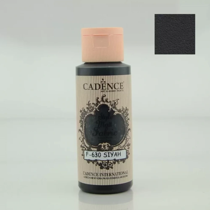 STYLE MATT KUMAŞ BOYA F-630 SİYAH 59ML