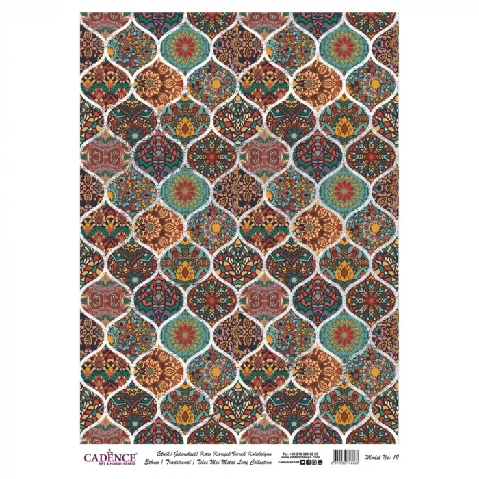 VARAK GÜMÜŞ PİRİNÇ DEKOPAJ MODEL-19 30X42