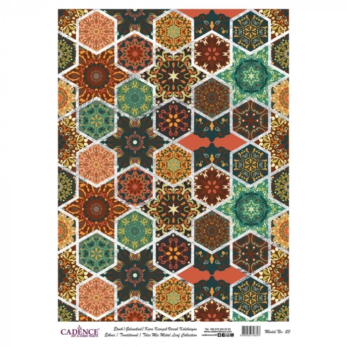 VARAK GÜMÜŞ PİRİNÇ DEKOPAJ MODEL-23 30X42