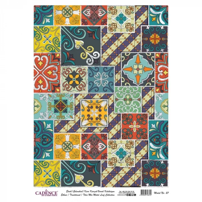 VARAK GÜMÜŞ PİRİNÇ DEKOPAJ MODEL-27 30X42