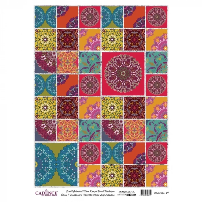 VARAK GÜMÜŞ PİRİNÇ DEKOPAJ MODEL-29 30X42