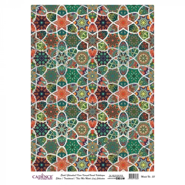 VARAK GÜMÜŞ PİRİNÇ DEKOPAJ MODEL-33 30X42