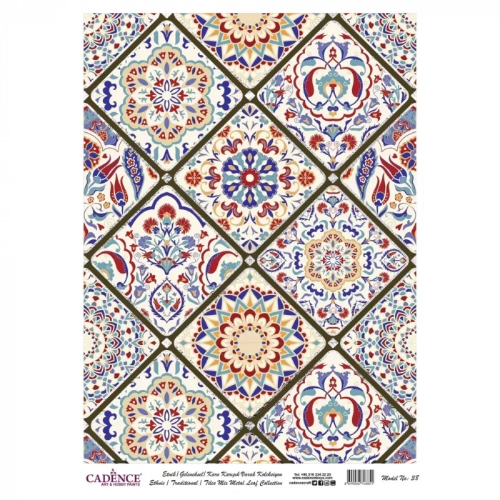 VARAK GÜMÜŞ PİRİNÇ DEKOPAJ MODEL-38 30X42