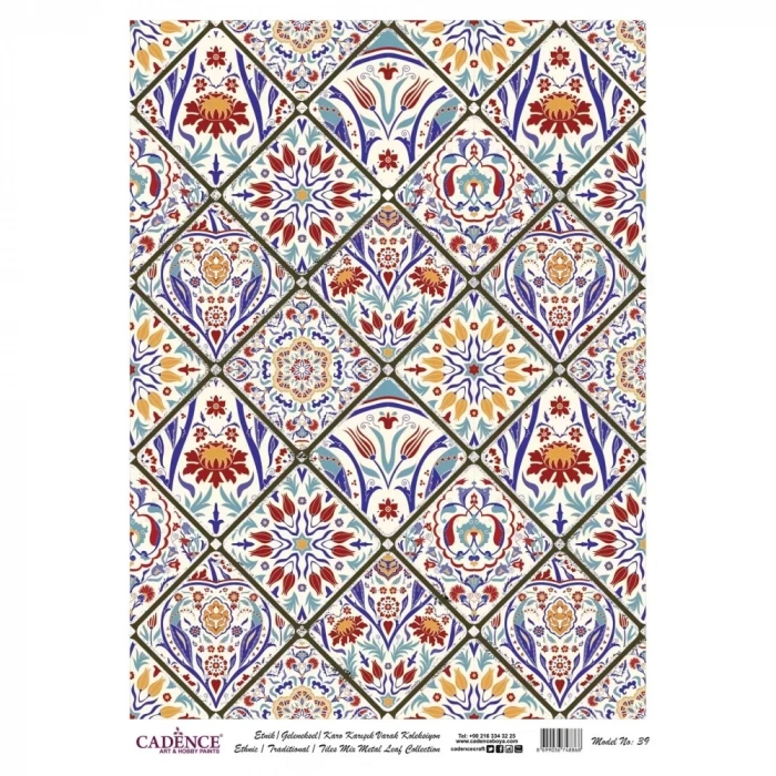 VARAK GÜMÜŞ PİRİNÇ DEKOPAJ MODEL-39 30X42