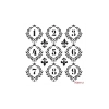 HOME DECOR MİNİ STENCIL HDM-12 25X25
