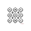 HOME DECOR MİNİ STENCIL HDM-14 25X25