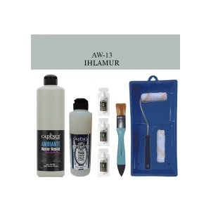 Cadence Boya Fayans Tezgah B-Ambiente Islak Zemin Aw-13 Ihlamur 500Ml Katalizör 30Gr MAT Taş Vernik 250 Saten Rulo Set