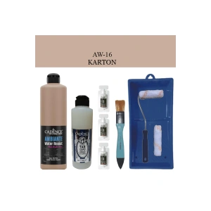 Cadence Boya Fayans Tezgah B-Ambiente Islak Zemin Aw-16 Karton 500Ml Katalizör 30Gr MAT Taş Vernik 250 Saten Rulo Set