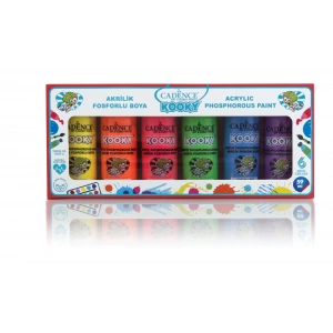 CADENCE KOOKY AKRİLİK BOYA FOSFORLU SET1 6X59ML