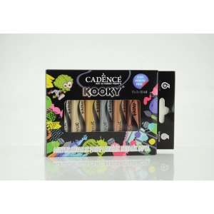 CADENCE KOOKY METALİK AKRİLİK 6LI SET 15ML