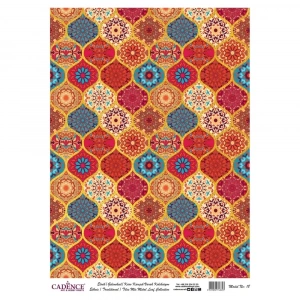 DESENLİ (BASKILI) ALTIN VARAK PİRİNÇ DEKOPAJ MODEL-18 30X42