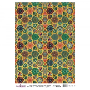 DESENLİ (BASKILI) ALTIN VARAK PİRİNÇ DEKOPAJ MODEL-33 30X42