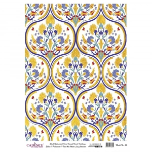 DESENLİ (BASKILI) ALTIN VARAK PİRİNÇ DEKOPAJ MODEL-35 30X42