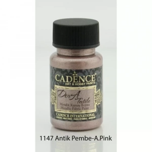 DORA KUMAŞ METALİK 1147 ANTİK PEMBE 50ML
