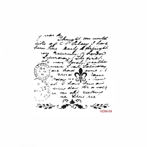 HOME DECOR MİNİ STENCIL HDM-04 25X25