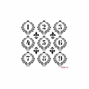 HOME DECOR MİNİ STENCIL HDM-12 25X25