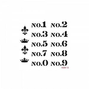 HOME DECOR MİNİ STENCIL HDM-13 25X25