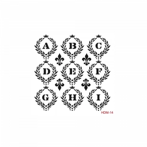 HOME DECOR MİNİ STENCIL HDM-14 25X25