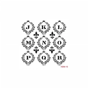 HOME DECOR MİNİ STENCIL HDM-15 25X25