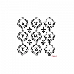 HOME DECOR MİNİ STENCIL HDM-16 25X25