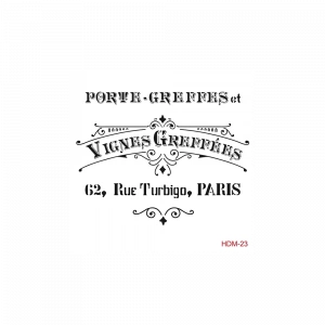 HOME DECOR MİNİ STENCIL HDM-23 25X25