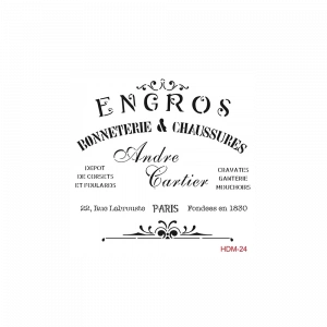 HOME DECOR MİNİ STENCIL HDM-24 25X25