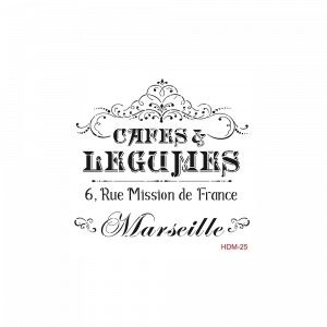 HOME DECOR MİNİ STENCIL HDM-25 25X25