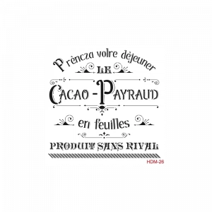 HOME DECOR MİNİ STENCIL HDM-26 25X25