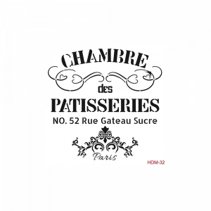 HOME DECOR MİNİ STENCIL HDM-32 25X25