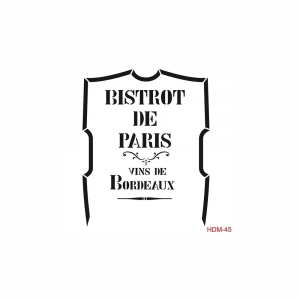 HOME DECOR MİNİ STENCIL HDM-45 25X25