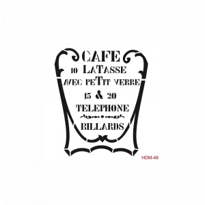 HOME DECOR MİNİ STENCIL HDM-46 25X25