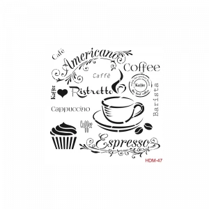 HOME DECOR MİNİ STENCIL HDM-47 25X25