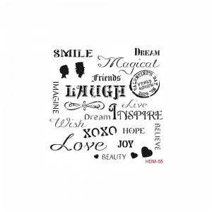 HOME DECOR MİNİ STENCIL HDM-55 25X25