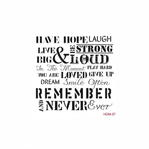 HOME DECOR MİNİ STENCIL HDM-57 25X25
