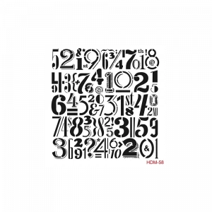 HOME DECOR MİNİ STENCIL HDM-58 25X25