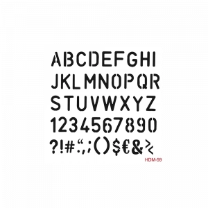 HOME DECOR MİNİ STENCIL HDM-59 25X25