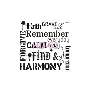 HOME DECOR STENCIL HD-53 45X45