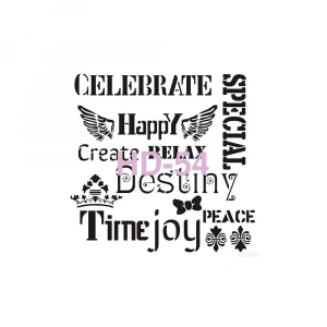 HOME DECOR STENCIL HD-54 45X45