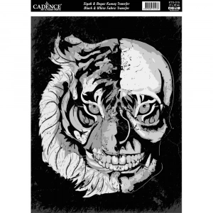 KUMAŞ TRANSFER SİYAH BEYAZ KTS-015 21X30