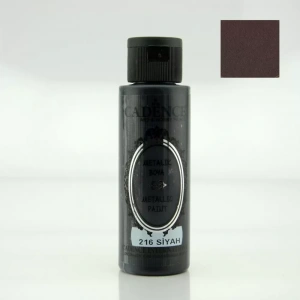 METALİK SEDEFLİ BOYA 216 SİYAH 120ML