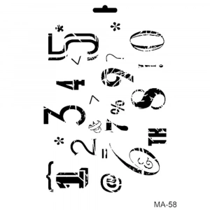 MIX MEDİA STENCIL MA SERİSİ MA58 21X29