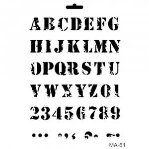 MIX MEDİA STENCIL MA SERİSİ MA61 21X29